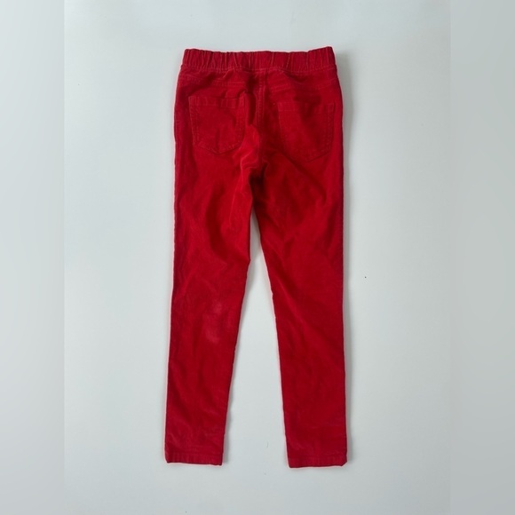Boden Girl's Bright Red Corduroy Pull on Pants Size 9 - Picture 2 of 5